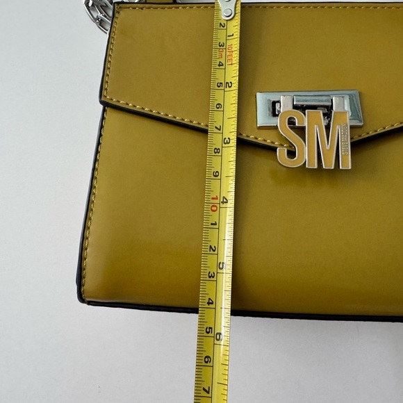 Steve Madden Yellow Mini Bag with Top Handle and Detachable Chain Strap - Picture 11 of 16